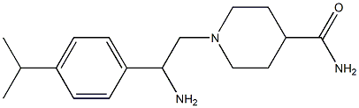 1-{2-amino-2-[4-(propan-2-yl)phenyl]ethyl}piperidine-4-carboxamide Struktur