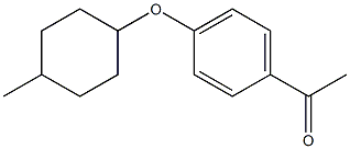 1-{4-[(4-methylcyclohexyl)oxy]phenyl}ethan-1-one Struktur