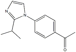 1-{4-[2-(propan-2-yl)-1H-imidazol-1-yl]phenyl}ethan-1-one Struktur