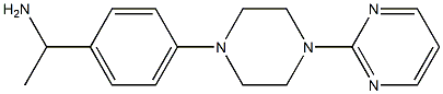 1-{4-[4-(pyrimidin-2-yl)piperazin-1-yl]phenyl}ethan-1-amine Struktur