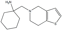 1-{4H,5H,6H,7H-thieno[3,2-c]pyridin-5-ylmethyl}cyclohexan-1-amine Struktur