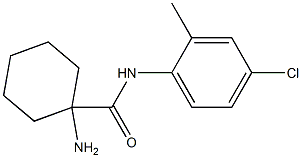 1-amino-N-(4-chloro-2-methylphenyl)cyclohexanecarboxamide Struktur