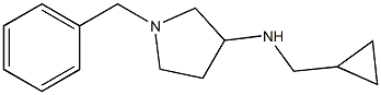 1-benzyl-N-(cyclopropylmethyl)pyrrolidin-3-amine Struktur