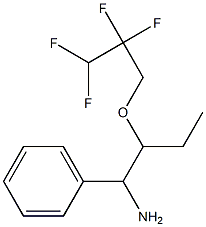 1-phenyl-2-(2,2,3,3-tetrafluoropropoxy)butan-1-amine Struktur