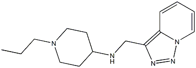 1-propyl-N-{[1,2,4]triazolo[3,4-a]pyridin-3-ylmethyl}piperidin-4-amine Struktur