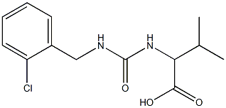 2-({[(2-chlorophenyl)methyl]carbamoyl}amino)-3-methylbutanoic acid Struktur