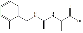 2-({[(2-fluorophenyl)methyl]carbamoyl}amino)propanoic acid Struktur