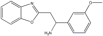 2-(1,3-benzoxazol-2-yl)-1-(3-methoxyphenyl)ethan-1-amine Struktur