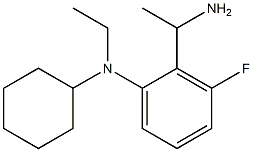 2-(1-aminoethyl)-N-cyclohexyl-N-ethyl-3-fluoroaniline Struktur