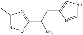 2-(1H-imidazol-4-yl)-1-(3-methyl-1,2,4-oxadiazol-5-yl)ethan-1-amine Struktur