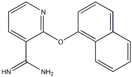 2-(1-naphthyloxy)pyridine-3-carboximidamide Struktur