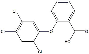 2-(2,4,5-trichlorophenoxy)benzoic acid Struktur