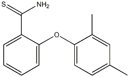 2-(2,4-dimethylphenoxy)benzene-1-carbothioamide Struktur