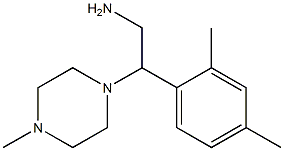 2-(2,4-dimethylphenyl)-2-(4-methylpiperazin-1-yl)ethanamine Struktur