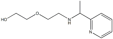 2-(2-{[1-(pyridin-2-yl)ethyl]amino}ethoxy)ethan-1-ol Struktur