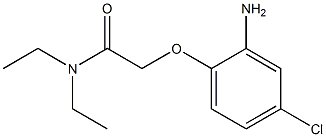 2-(2-amino-4-chlorophenoxy)-N,N-diethylacetamide Struktur