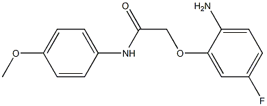 2-(2-amino-5-fluorophenoxy)-N-(4-methoxyphenyl)acetamide Struktur