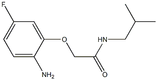 2-(2-amino-5-fluorophenoxy)-N-isobutylacetamide Struktur