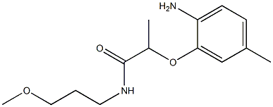 2-(2-amino-5-methylphenoxy)-N-(3-methoxypropyl)propanamide Struktur