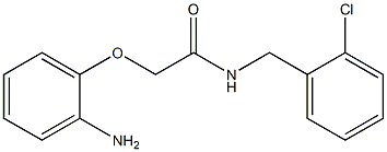 2-(2-aminophenoxy)-N-[(2-chlorophenyl)methyl]acetamide Struktur