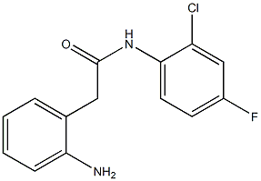 2-(2-aminophenyl)-N-(2-chloro-4-fluorophenyl)acetamide Struktur