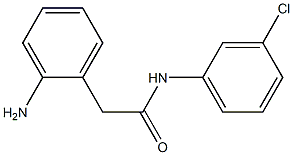 2-(2-aminophenyl)-N-(3-chlorophenyl)acetamide Struktur