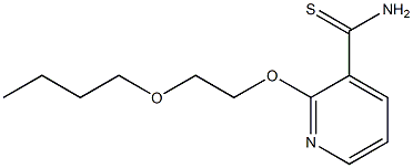 2-(2-butoxyethoxy)pyridine-3-carbothioamide Struktur