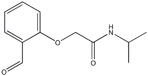 2-(2-formylphenoxy)-N-(propan-2-yl)acetamide Struktur