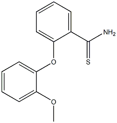 2-(2-methoxyphenoxy)benzene-1-carbothioamide Struktur