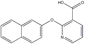 2-(2-naphthyloxy)nicotinic acid Struktur