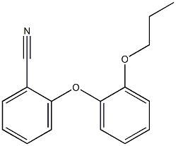 2-(2-propoxyphenoxy)benzonitrile Struktur