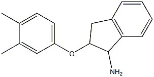 2-(3,4-dimethylphenoxy)-2,3-dihydro-1H-inden-1-ylamine Struktur