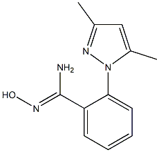 2-(3,5-dimethyl-1H-pyrazol-1-yl)-N'-hydroxybenzene-1-carboximidamide Struktur