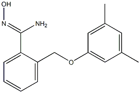 2-(3,5-dimethylphenoxymethyl)-N'-hydroxybenzene-1-carboximidamide Struktur