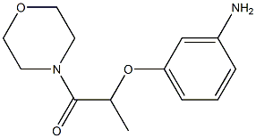 2-(3-aminophenoxy)-1-(morpholin-4-yl)propan-1-one Struktur