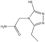 2-(3-ethyl-5-sulfanyl-4H-1,2,4-triazol-4-yl)acetamide Struktur