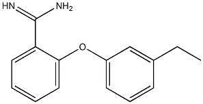 2-(3-ethylphenoxy)benzene-1-carboximidamide Struktur