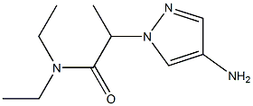 2-(4-amino-1H-pyrazol-1-yl)-N,N-diethylpropanamide Struktur