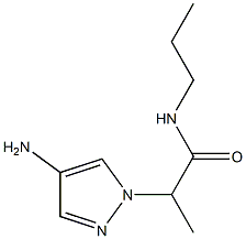 2-(4-amino-1H-pyrazol-1-yl)-N-propylpropanamide Struktur