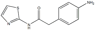 2-(4-aminophenyl)-N-1,3-thiazol-2-ylacetamide Struktur