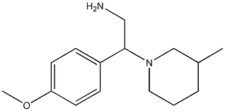 2-(4-methoxyphenyl)-2-(3-methylpiperidin-1-yl)ethanamine Struktur