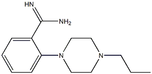 2-(4-propylpiperazin-1-yl)benzene-1-carboximidamide Struktur