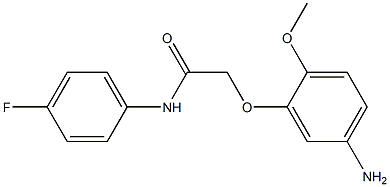 2-(5-amino-2-methoxyphenoxy)-N-(4-fluorophenyl)acetamide Struktur