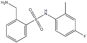 2-(aminomethyl)-N-(4-fluoro-2-methylphenyl)benzenesulfonamide Struktur