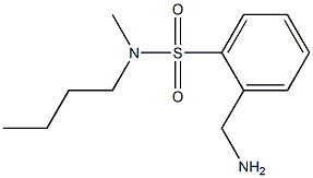 2-(aminomethyl)-N-butyl-N-methylbenzene-1-sulfonamide Struktur