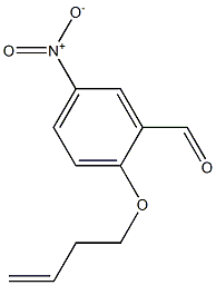 2-(but-3-en-1-yloxy)-5-nitrobenzaldehyde Struktur