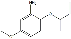 2-(butan-2-yloxy)-5-methoxyaniline Struktur