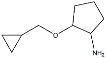 2-(cyclopropylmethoxy)cyclopentan-1-amine Struktur