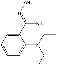 2-(diethylamino)-N'-hydroxybenzene-1-carboximidamide Struktur