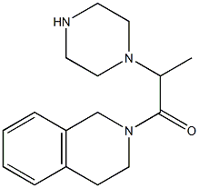 2-(piperazin-1-yl)-1-(1,2,3,4-tetrahydroisoquinolin-2-yl)propan-1-one Struktur